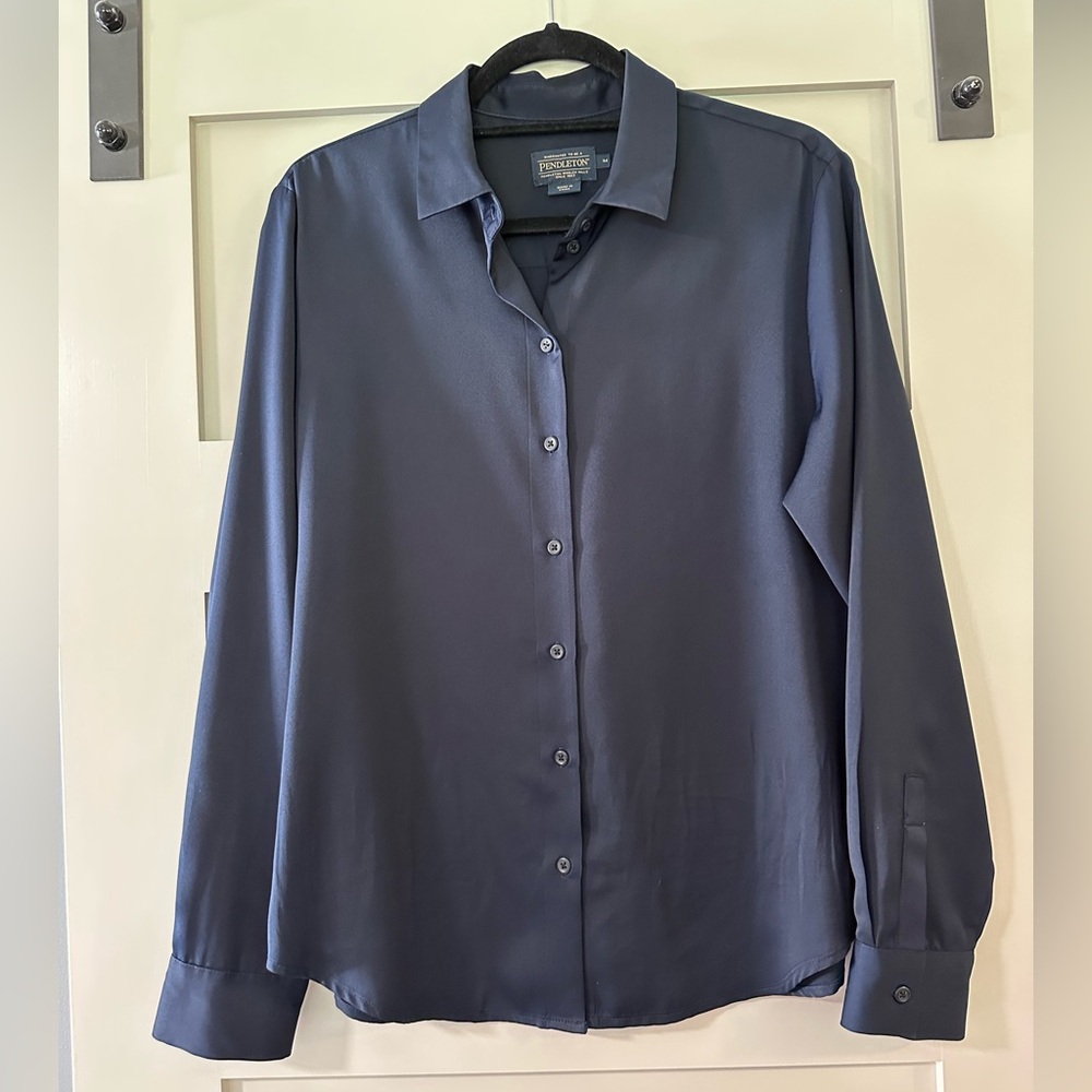 Pendleton Deep Blue (Almost Black) Sheen Casual B… - image 1